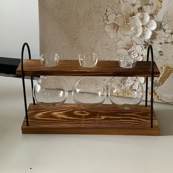 Yuego planter terrarium glass wooden new‎ in box - Picture 2 of 12